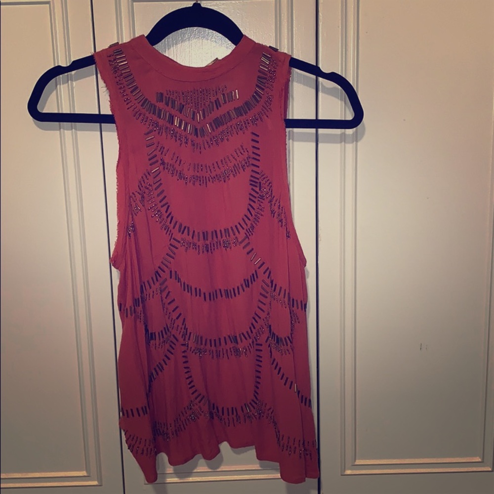 Open bag embellished free people top